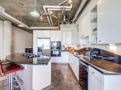 Primary bedroom at 311 W 5th St Unit #704 - 1 bed 1 bath home