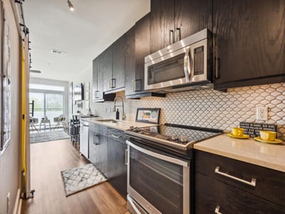 Primary bedroom at 3114 S Congress Ave Unit #304 - 1 bed 1 bath home