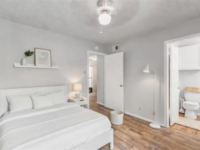 Primary bedroom at 3115 Helms ST Unit #210 - 2 bed 2 bath home