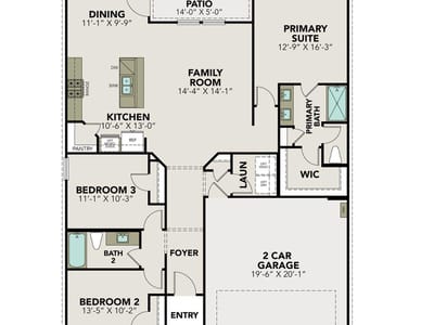 Primary bedroom at 316  Jean St - 3 bed 2 bath home
