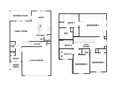 Living area at 317 Ebbsfleet Dr - 3 bed 2 bath home
