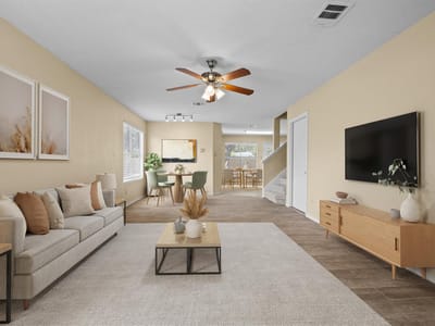 Living area at 3200 Blazing Star TRL - 4 bed 2 bath home