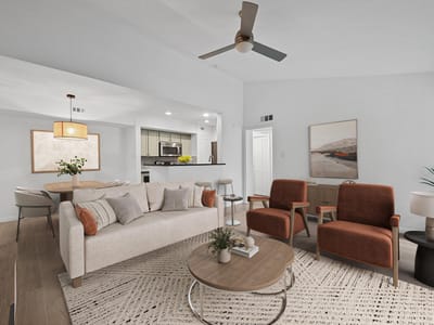 Living area at 3204 Menchaca Rd Unit #212 - 2 bed 2 bath home