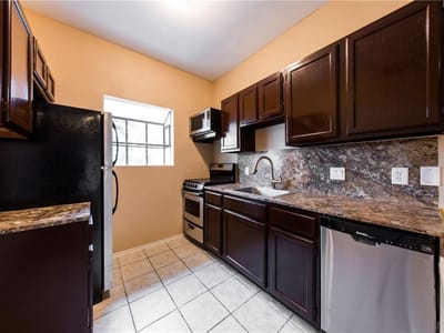 Kitchen at 3206 King ST Unit #208 - 1 bed 1 bath home