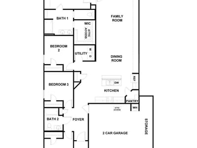 Living area at 321 Yellowstone Dr - 4 bed 2 bath home