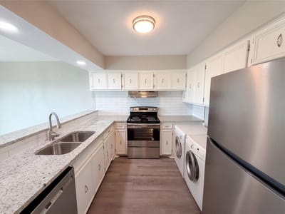 Living area at 3216 Poe CV Unit #5C - 2 bed 1 bath home