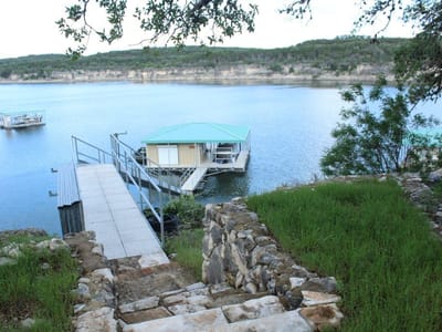 Primary bedroom at 3217 Brasada LN - Chimney Oaks at Lake Travis, Marble Falls, TX