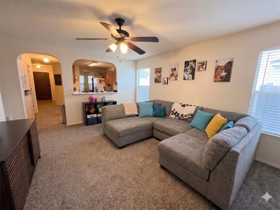Primary bedroom at 323 Precipice Way - 3 bed 2 bath home