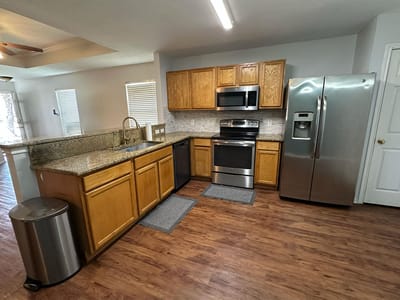 Living area at 3309 Crownover St - 3 bed 2 bath home