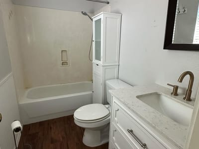 Bathroom at 3309 Crownover St - 3 bed 2 bath home