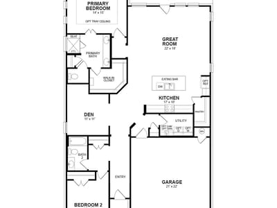 Living area at 333 Sweeping Sage Ln - 2 bed 2 bath home