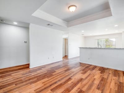 Living area at 3415 Crownover St - 3 bed 2 bath home