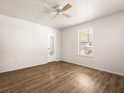 Living area at 3506 Speedway Unit #104 - 1 bed 1 bath home