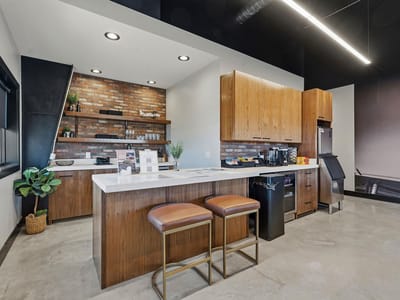 Primary bedroom at 3516 Mount Sharp Rd Unit #24B - Mount Sharp Airpark, Wimberley, TX