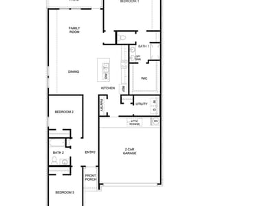 Living area at 354 Presley DR - 3 bed 2 bath home