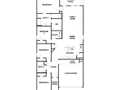 Living area at 356 San Juan TRL - 4 bed 2 bath home