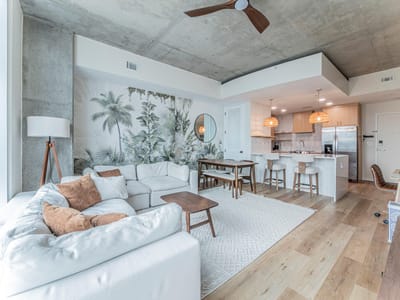 Kitchen at 360 Nueces St Unit #1018 - 1 bed 1 bath home