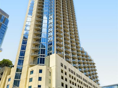 Living area at 360 Nueces ST Unit #1208 - 1 bed 1 bath home