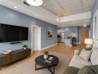 Kitchen at 360 Nueces ST Unit #1611 - 2 bed 2 bath home