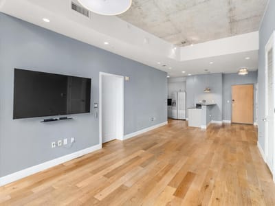 Primary bedroom at 360 Nueces ST Unit #1611 - 2 bed 2 bath home