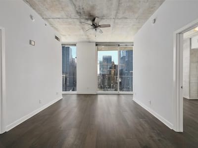 Primary bedroom at 360 Nueces ST Unit #1809 - 2 bed 2 bath home