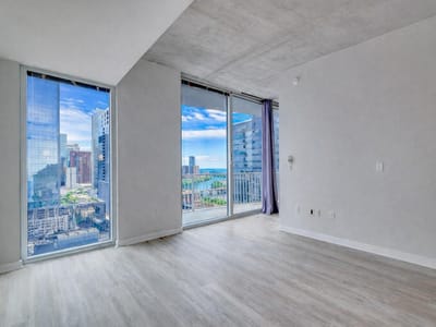 Living area at 360 Nueces St Unit #2407 - 1 bed 1 bath home