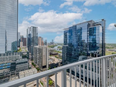 Kitchen at 360 Nueces St Unit #2407 - 1 bed 1 bath home