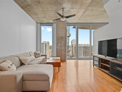 Kitchen at 360 Nueces ST Unit #2706 - 1 bed 1 bath home