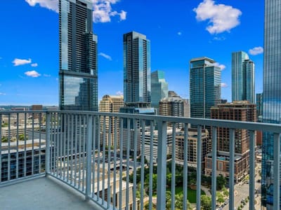 Kitchen at 360 Nueces ST Unit #2807 - 1 bed 1 bath home