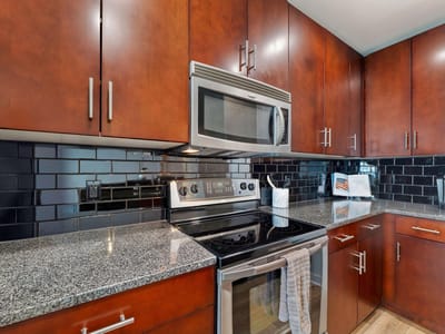Primary bedroom at 360 Nueces ST Unit #3506 - 1 bed 1 bath home