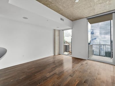 Living area at 360 Nueces ST Unit #3907 - 1 bed 1 bath home