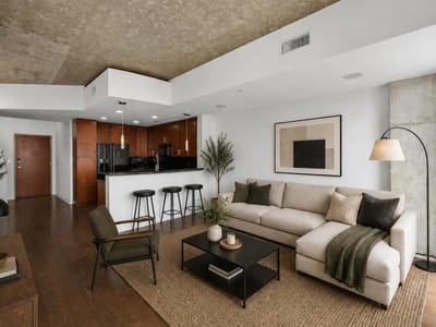 Kitchen at 360 Nueces ST Unit #3907 - 1 bed 1 bath home
