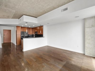 Primary bedroom at 360 Nueces ST Unit #3907 - 1 bed 1 bath home
