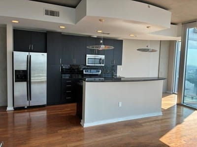 Living area at 360 Nueces ST Unit #4201 - 1 bed 1 bath home