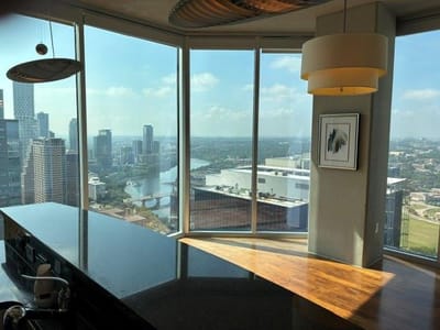 Primary bedroom at 360 Nueces ST Unit #4201 - 1 bed 1 bath home