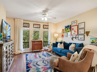 Living area at 3601 Las Colinas DR Unit #B - 2 bed 1 bath home