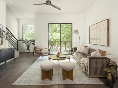 Living area at 3700 Clawson RD Unit #301 - 3 bed 2 bath home