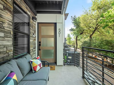 Living area at 3700 Clawson Rd Unit #501 - 3 bed 3 bath home