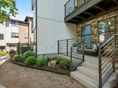 Primary bedroom at 3700 Clawson Rd Unit #501 - 3 bed 3 bath home