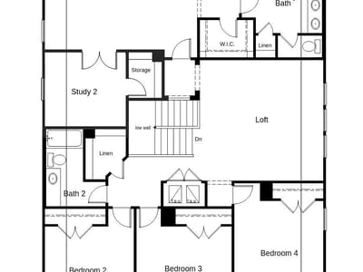Primary bedroom at 3701 Campora Ln - 5 bed 3 bath home