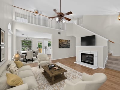 Living area at 3760 Top Rock LN - 2 bed 2 bath home