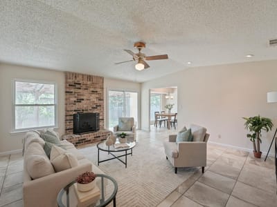 Living area at 3801 Eton LN - 4 bed 2 bath home