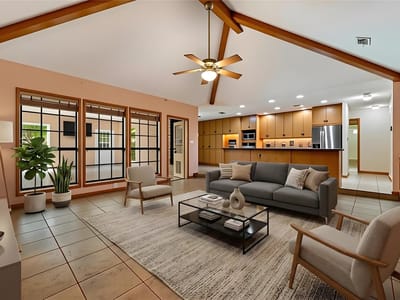 Living area at 3805 Carmel DR - 4 bed 2 bath home