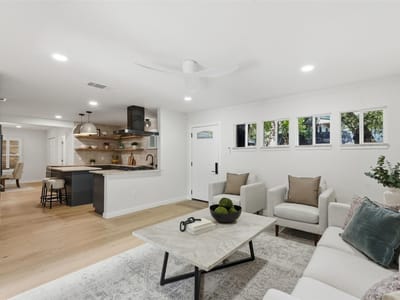 Living area at 3807 Wilson St - 3 bed 3 bath home
