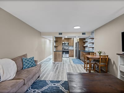 Living area at 3809 Menchaca RD Unit #C - 2 bed 1 bath home