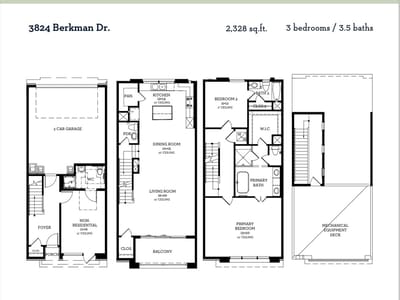 Property photo 5 at 3820 Berkman DR - 3 bed 3 bath home