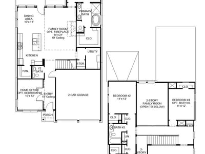 Living area at 3923 Wishing Well DR - 4 bed 2 bath home