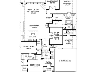 Living area at 393 Coyote Creek WAY - 4 bed 3 bath home