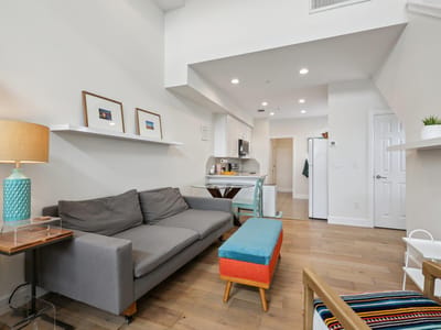 Living area at 4001 Red River ST Unit #4 - 2 bed 2 bath home