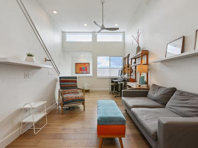 Primary bedroom at 4001 Red River ST Unit #4 - 2 bed 2 bath home